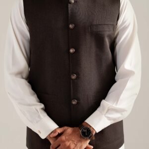 WAISTCOAT DARK BROWN