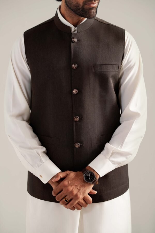WAISTCOAT DARK BROWN