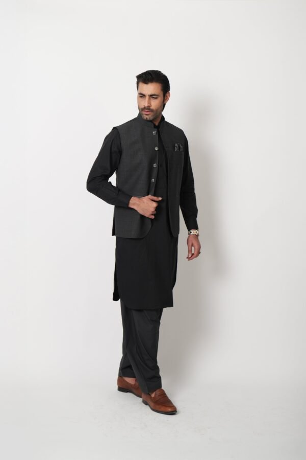 WAISTCOAT CHARCOAL GRAY - Image 2