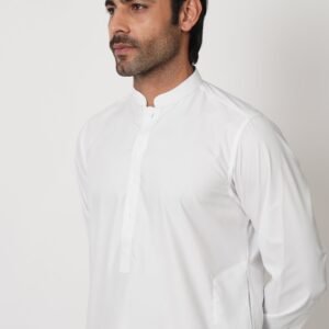 SHALWAR KAMEEZ WHITE (bain sida daman)